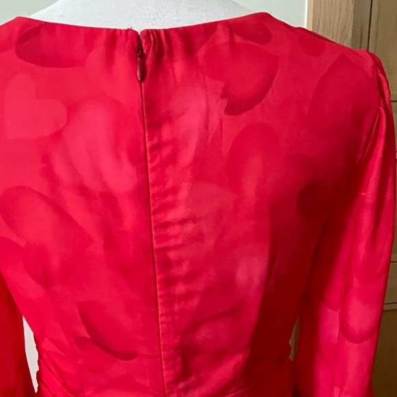 Red Hearts Long Dress, Size M - Picture 8 of 15